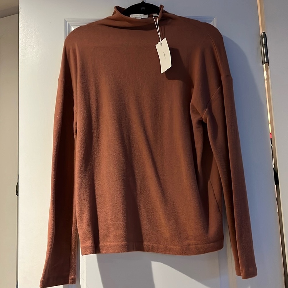 VINCE Mock Neck Sweater
